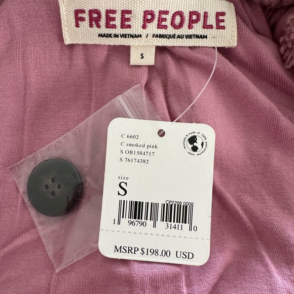 Free People Joplin Cozy Jacket Smoked Pink - Picture 7 of 7